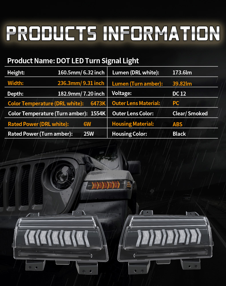 Información sobre las flechas secuenciales Jeep JL