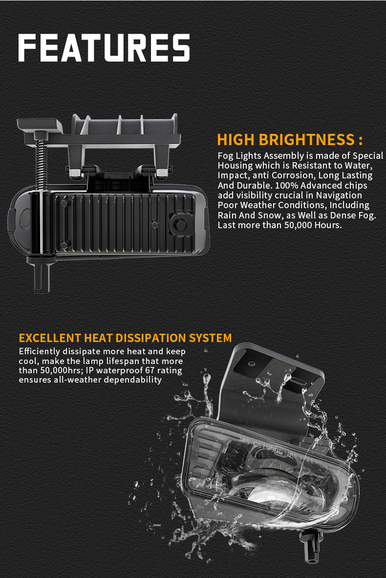 Características del juego de luces antiniebla Chevy Silverado 1500