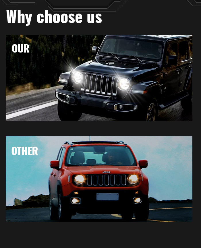 ¿Por qué elegir los faros LED OEM Morsun Jeep Jk?