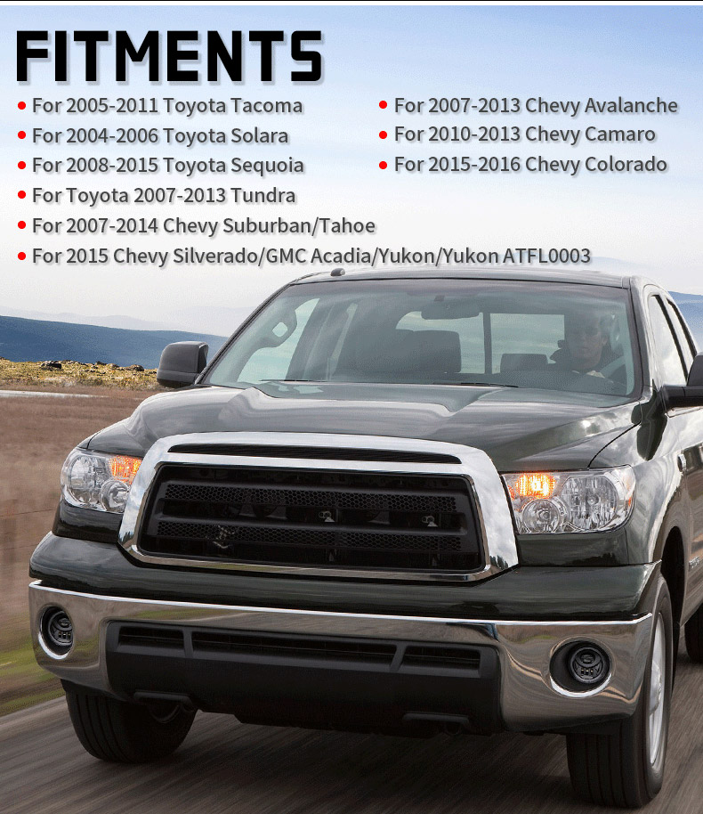 Montaje de faros antiniebla Toyota Tacoma 2005-2011