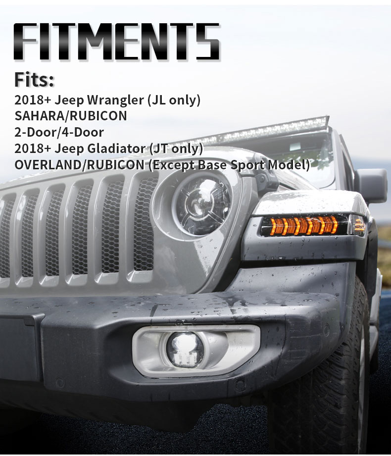 Compatibilité avec les clignotants séquentiels Jeep JL