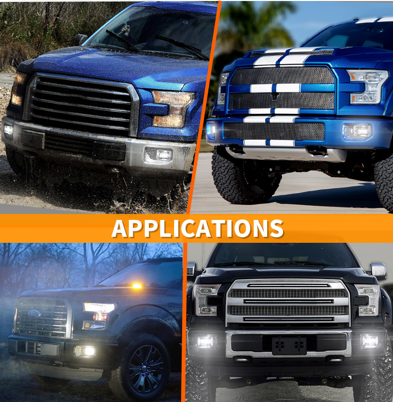Applications des phares antibrouillard Ford F150A