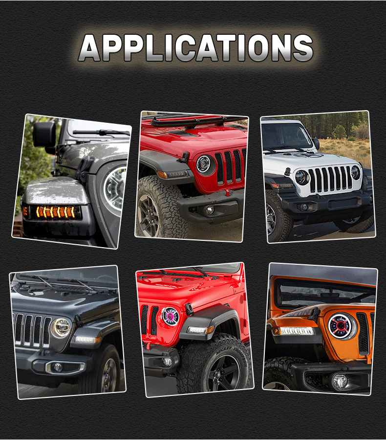 Application des clignotants séquentiels à led Jeep JL