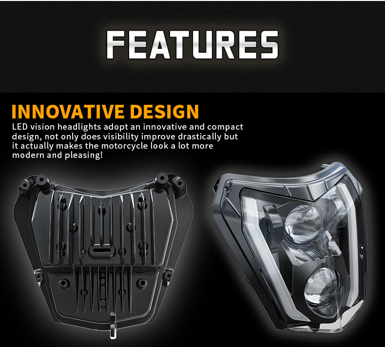 KTM EXC LED Farol Design Inovador