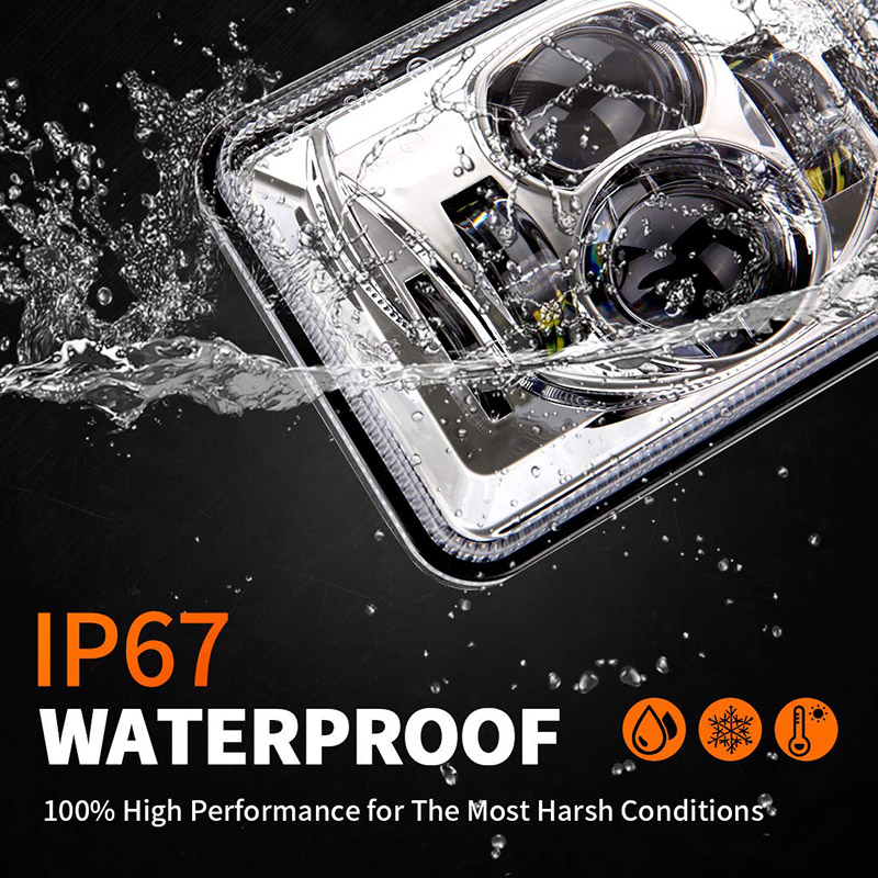 Faróis LED 4x6 com taxa à prova d'água IP67