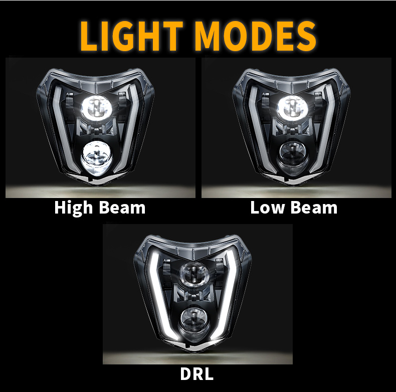 KTM EXC Modos de farol de LED