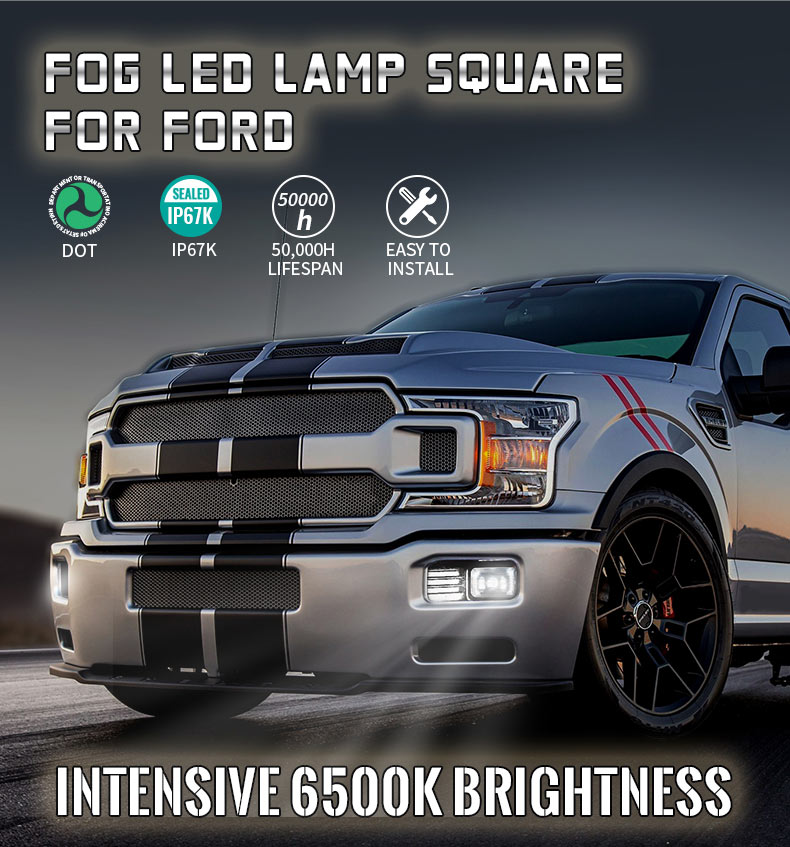 Сборка светодиодных противотуманных фар Ford F150