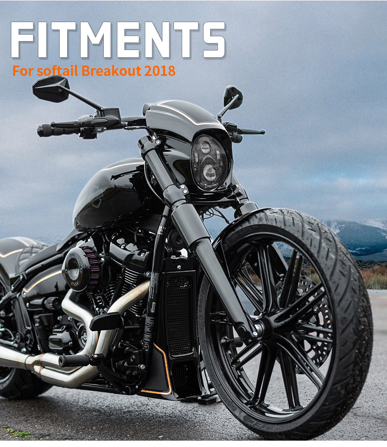 Светодиодная фара Harley Davidson Breakout Fitment