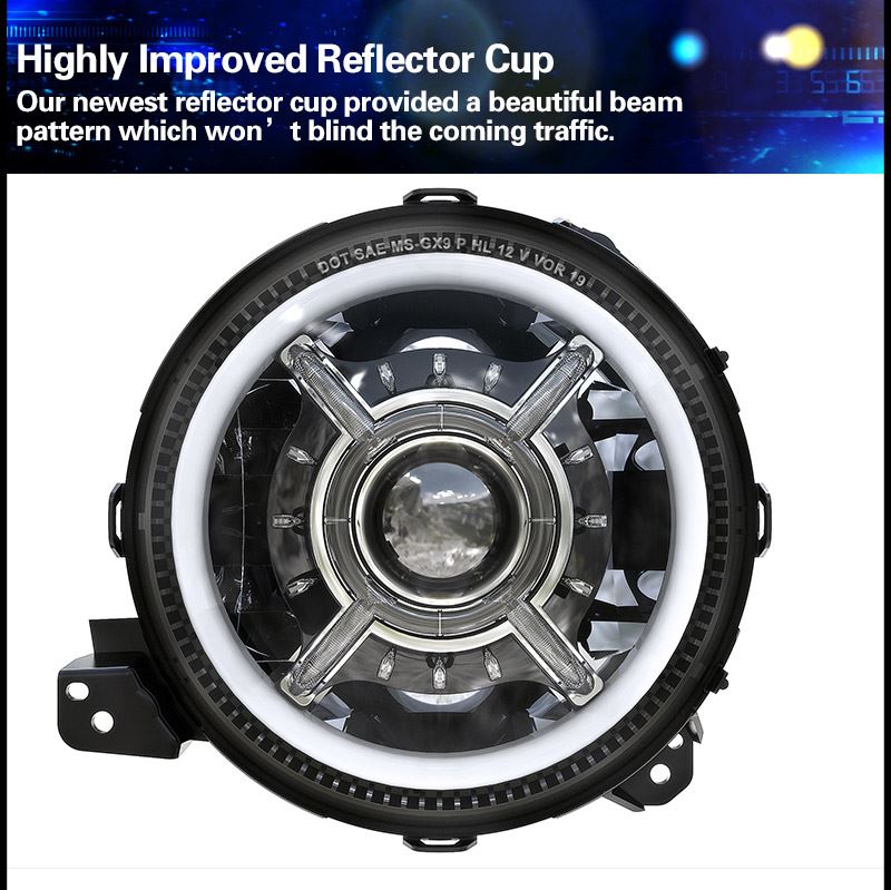 Jeep Wrangler JL Led Headlights Reflector Cup Morsun Led