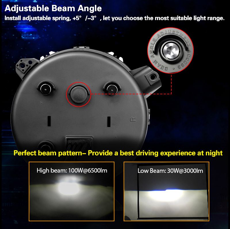 Jeep Wrangler JL Led Headlights Adjustable Beam Morsun Led