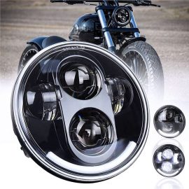 High Lumen Motorcycle Led Projector Headlights 5.75” Led Headlight 12v Headlight For Harley Davidson