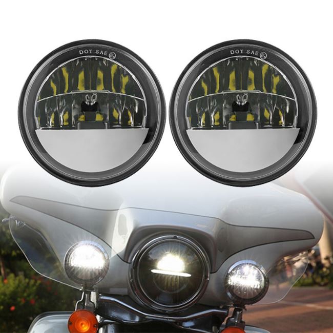 Morsun 4.5inch LED Fog Light For Harley Road Glide Motorbike Fog Lamp