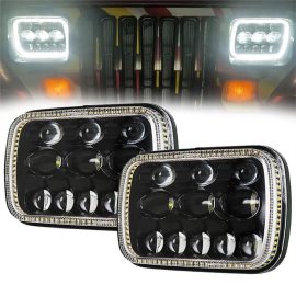 Morsun 5×7 Inch Square Headlight For Jeep GMC Ford Chevrolet LED Headlamp Projector