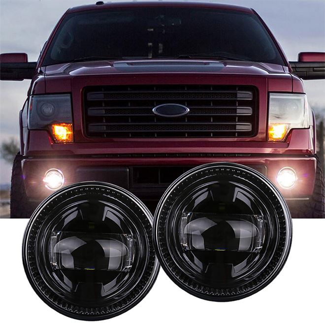 Morsun Car Accessories Round Led Fog Light 4.5'' For Ford Ranger 2008-2011 Expedition 07-15