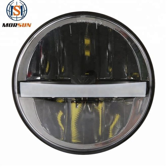 Morsun Round LED Headlight For Harley Motorcycle 5 3/4 H4 Led High Low Beam