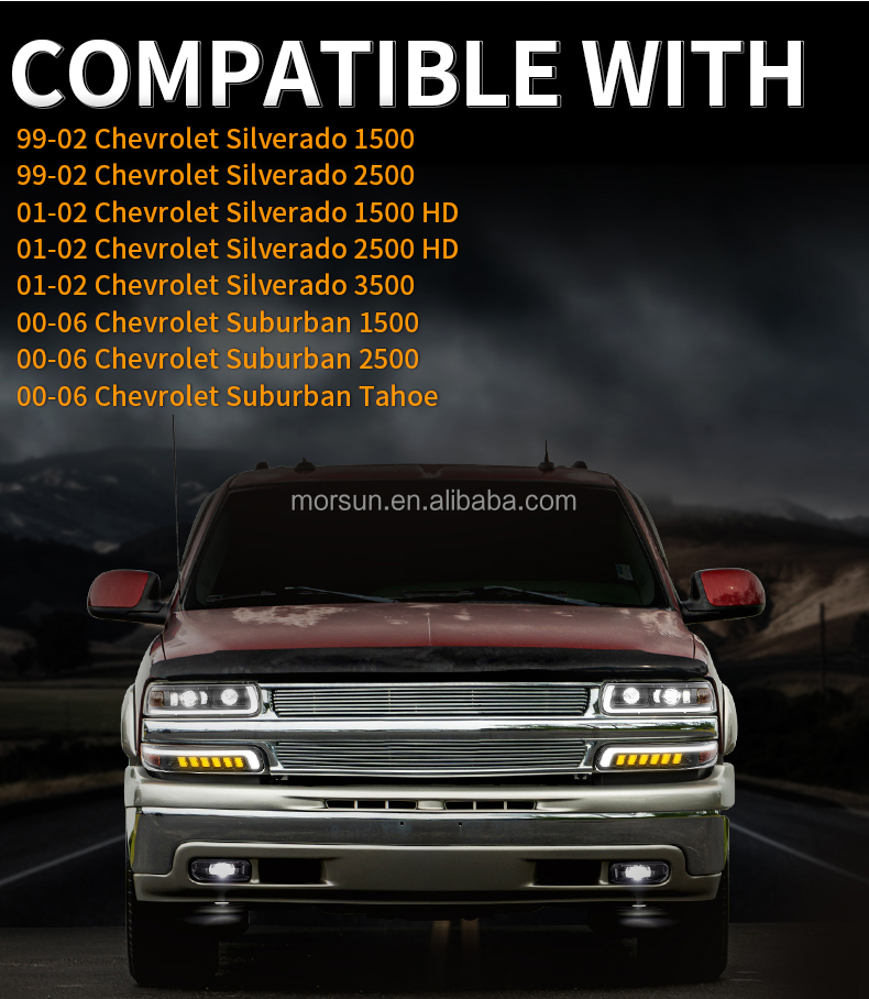 2002 Chevrolet Silverado 1500 headlights Fitment