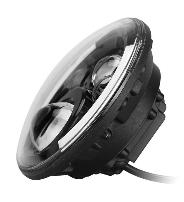 Morsun 7inch Sealed Beam LED Headlight Projector For Land Rover 90 Headlamp With Halo Lighting - Image 2