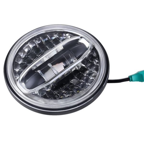 108قوة عالية 7 المصابيح الأمامية LED LED البيضاء/الملاك الصفراء تتحول الضوء إلى هارلي - صورة 8