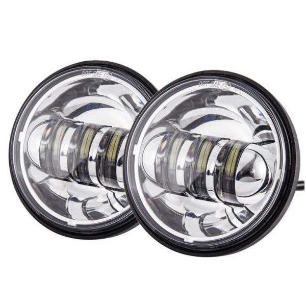 12V Motorsiklo Humantong Pagpasa ng Lampara 4.5' Humantong sa Fog Light Para sa Harley Davidson 4 1/2 Inch Round Fog Lamp