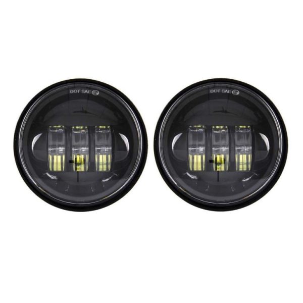 12V Motorsiklo Humantong Pagpasa ng Lampara 4.5' Humantong sa Fog Light Para sa Harley Davidson 4 1/2 Inch Round Fog Lamp - Imahe 2