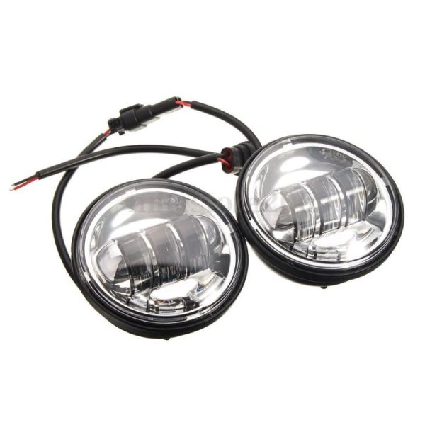 12V Motorsiklo Humantong Pagpasa ng Lampara 4.5' Humantong sa Fog Light Para sa Harley Davidson 4 1/2 Inch Round Fog Lamp - Imahe 3