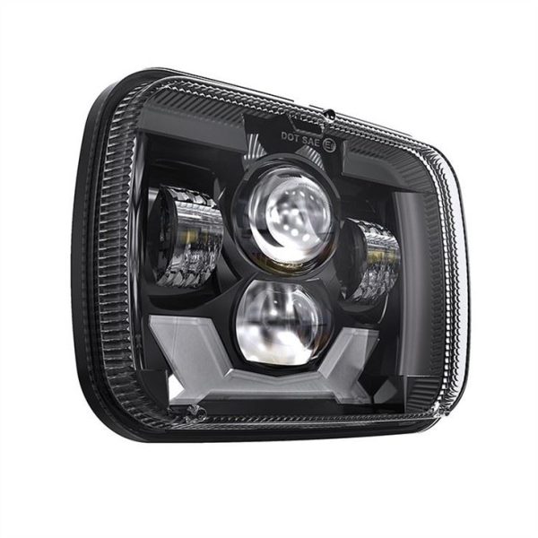 2021 LED truck headlight para sa jeep yj 5x7 pulgada headlight para sa cherokee xj - Imahe 5