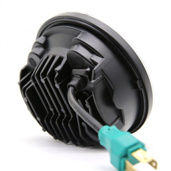 40W 5.75inch ដឹកនាំក្បាលចង្កៀងមុខសម្រាប់ម៉ូតូ H4 ដោតប្រព័ន្ធពន្លឺពន្លឺស្វ័យប្រវត្តិ Chrome - ធម្ផារម្ផន៍ 4