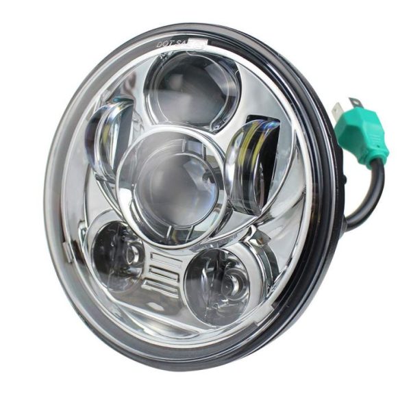 5-3/4 Inci 5.75 Inci Pusingan LED LED Projection Lampu untuk Harley Motorcycles - Imej 2