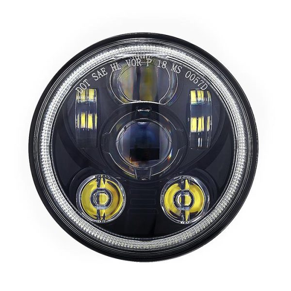 5 3/4 Lampu proyektor LED bundar inci untuk sepeda motor
