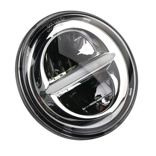 5.75Pěchový kulatý chrome LED projektor s bílým halo pro Harley - Obraz 2