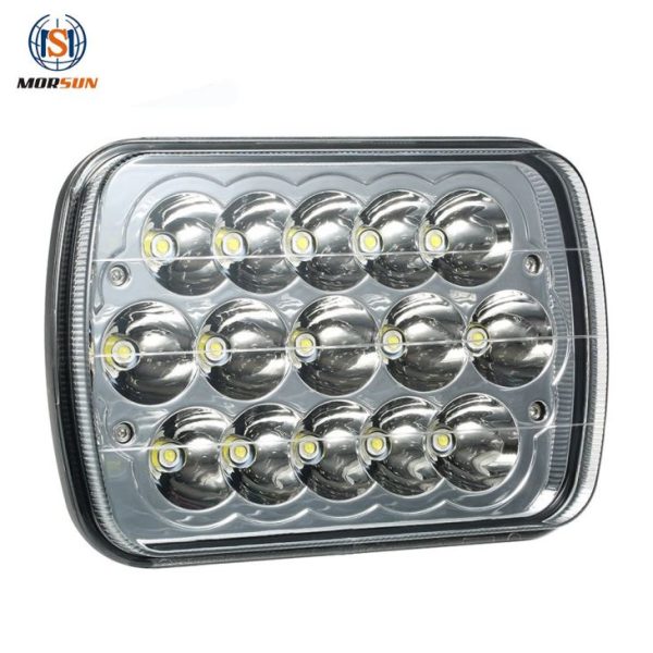 5X7インチLEDヘッドライトJeep YJ Cherokee XJ - 画像 2