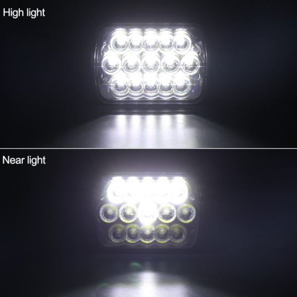 5X7インチLEDヘッドライトJeep YJ Cherokee XJ - 画像 6