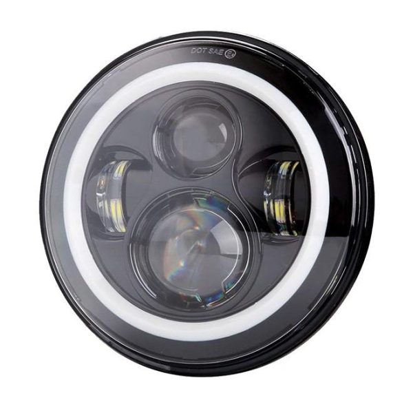 7 អ៊ីញ LED LEALES អំពូលភ្លើងរបស់ Jeep Wrangler JK CJ TJ Harley Davidson Hummer H Hummer H Ro. Ro.2 Royal Wort គ្រឿងបន្លាស់រថយន្ត - ធម្ផារម្ផន៍ 2
