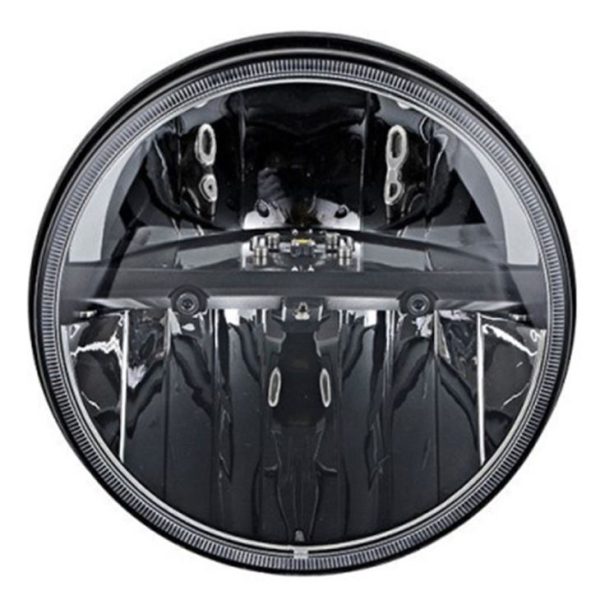 7 Inch -LED svetlomet Round LED 12V čierna pre Halry Jeep