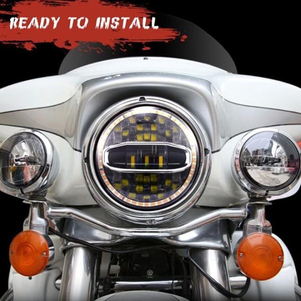 7 Colių LED apvalias žibintas vedė 12v raundą 7 „Jeep JK“ „Harley Motorcycly“ colių žibintai - Vaizdas 8