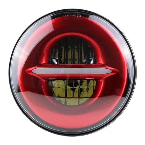 7 Palčni okrogli žaromet 12v 24V z žaromete motociklov Halo Angel Eye za Land Rover Defender za žaromet Royal Enfield - Slika 3