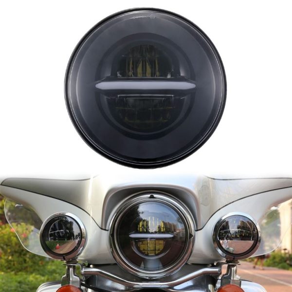 7 Palčni okrogli žaromet 12v 24V z žaromete motociklov Halo Angel Eye za Land Rover Defender za žaromet Royal Enfield - Slika 5