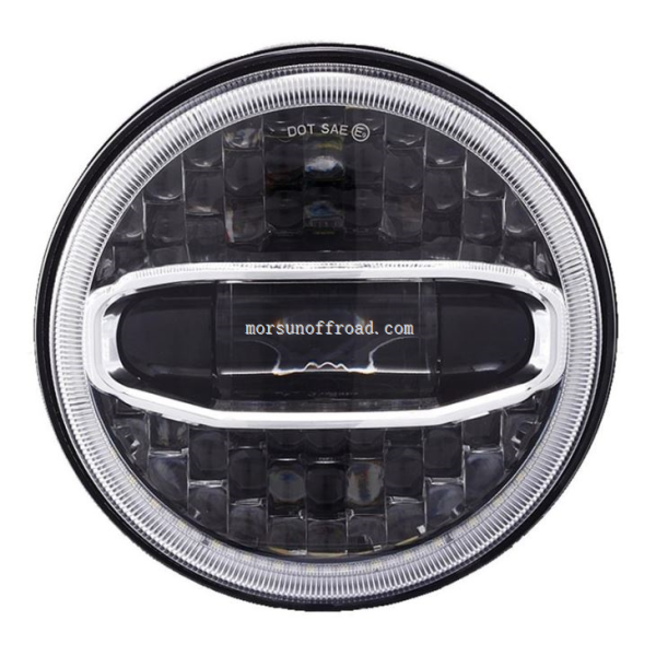 7"Harley için Halo dönüşümlü LED far & Jeep Wrangler JK için - İmaj 2