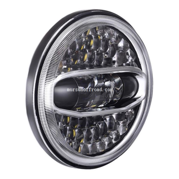 7"Harley için Halo dönüşümlü LED far & Jeep Wrangler JK için - İmaj 4