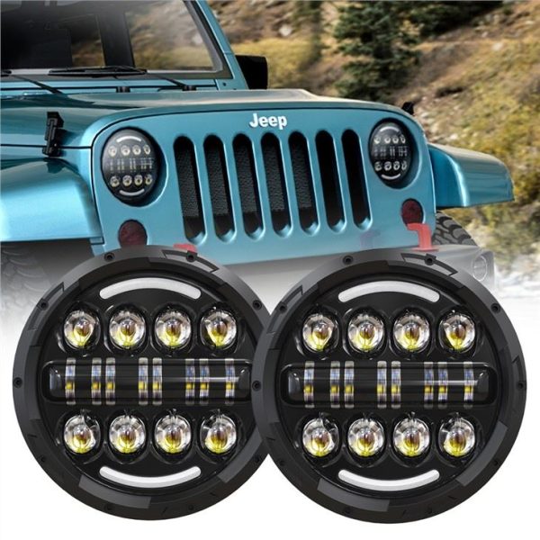 7palčni krog LED žaromet projektor za motocikel Land Rover Braewender Royal Enfield