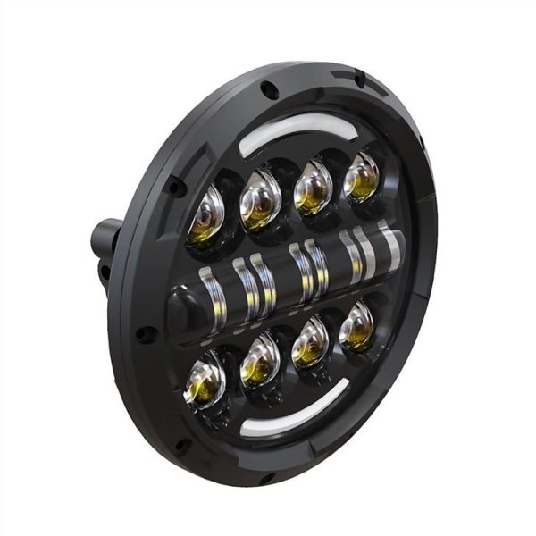 7palčni krog LED žaromet projektor za motocikel Land Rover Braewender Royal Enfield - Slika 4