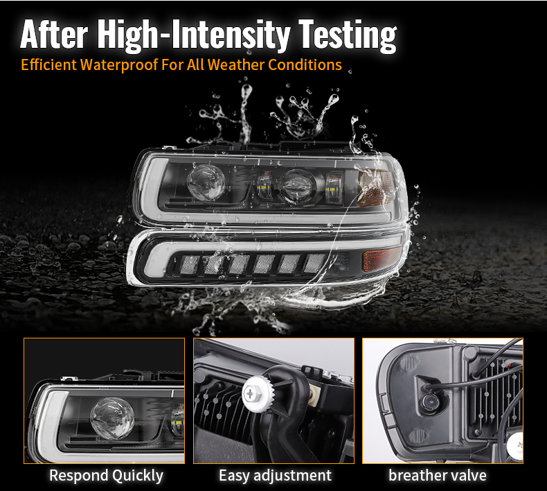 Chevy Silverado Headlight features