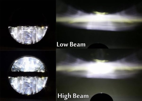 Accessories For Harley/Royal Enfield Motorcycle 7'' អំពូល LED ជុំ LED 7 អុជចង្កៀងបិទផ្លុំឡានស្វ័យប្រវត្តិ - ធម្ផារម្ផន៍ 5