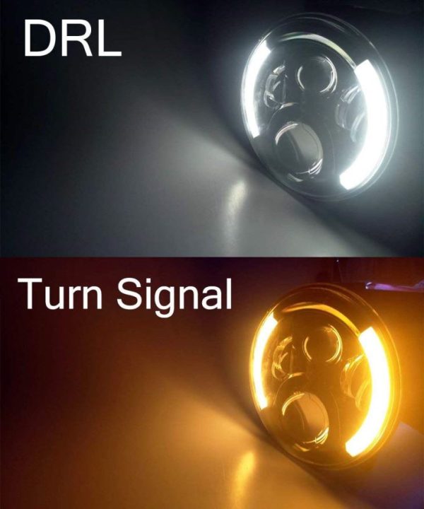 Auto Projector LED Headlight Halo Angel Eyes DRL 7 Inch LED Headlamp For Car Motorcycle 7'' Round LED Headlight - Image 11