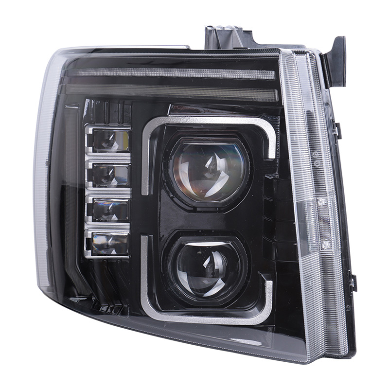 Black Smoke Halogen Headlights – For Chevy Silverado 2007-2013 (Left + Right Pair)