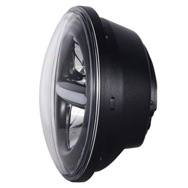 Auton lisävarusteet 12 V 24V 7 Tuuman pyöreät LED -ajovalaisimet suljetut palkki enkeli silmät 45w Harley -moottoripyörälle - Kuva 3