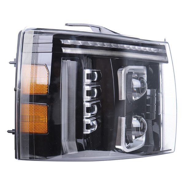 2007 2008 2009 2010 2011 2012 2013 Chevy Silverado 1500 Led Headlights Assembly - Image 4