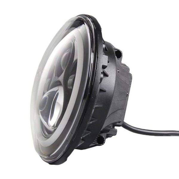 សង្កាត់ 7 អំពូលភ្លើង LED HALO សម្រាប់គ្រឿងបន្លាស់ចង្ក្រានក្បាលរបស់ Jeep Wrangler TJ សម្រាប់ LED Freshins Finer Tj សម្រាប់ Jeep TJ 1997-2006 JK CJ7 LJ - ធម្ផារម្ផន៍ 4