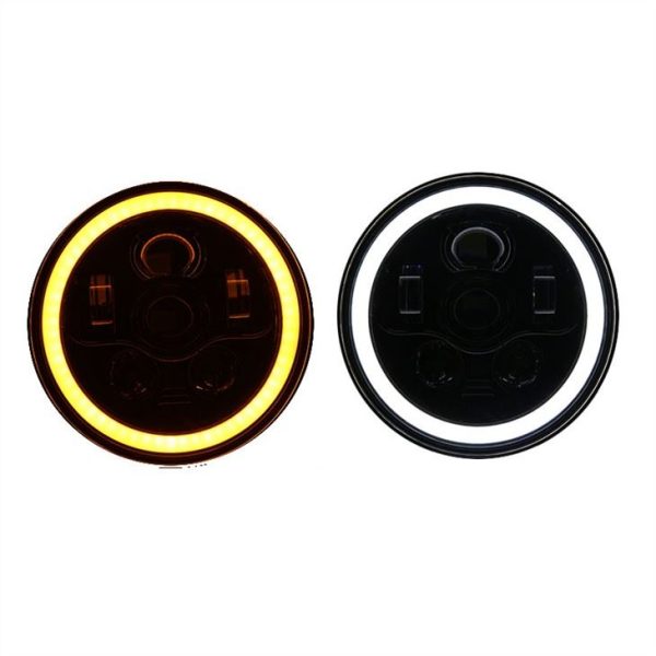 Morsun Auto Lighting System Black Chrome 58W kerek LED fényszóró 07-17 Jeep Wrangler korlátlan JK 4 Ajtó - Kép 4