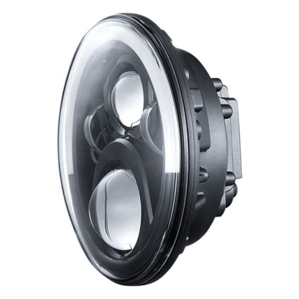 Lampu Halo Half LED untuk Jeep Wrangler JK TJ LJ CJ 7 Inci separuh lampu depan untuk jk jk - Imej 2